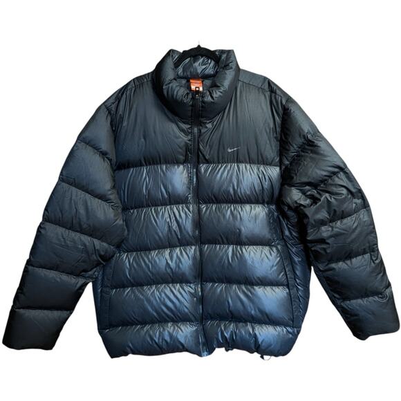 Nike Down Puffer Jacket Black 3XL — “The Athletic Dept.” Vintage Duck Down - Picture 2 of 5